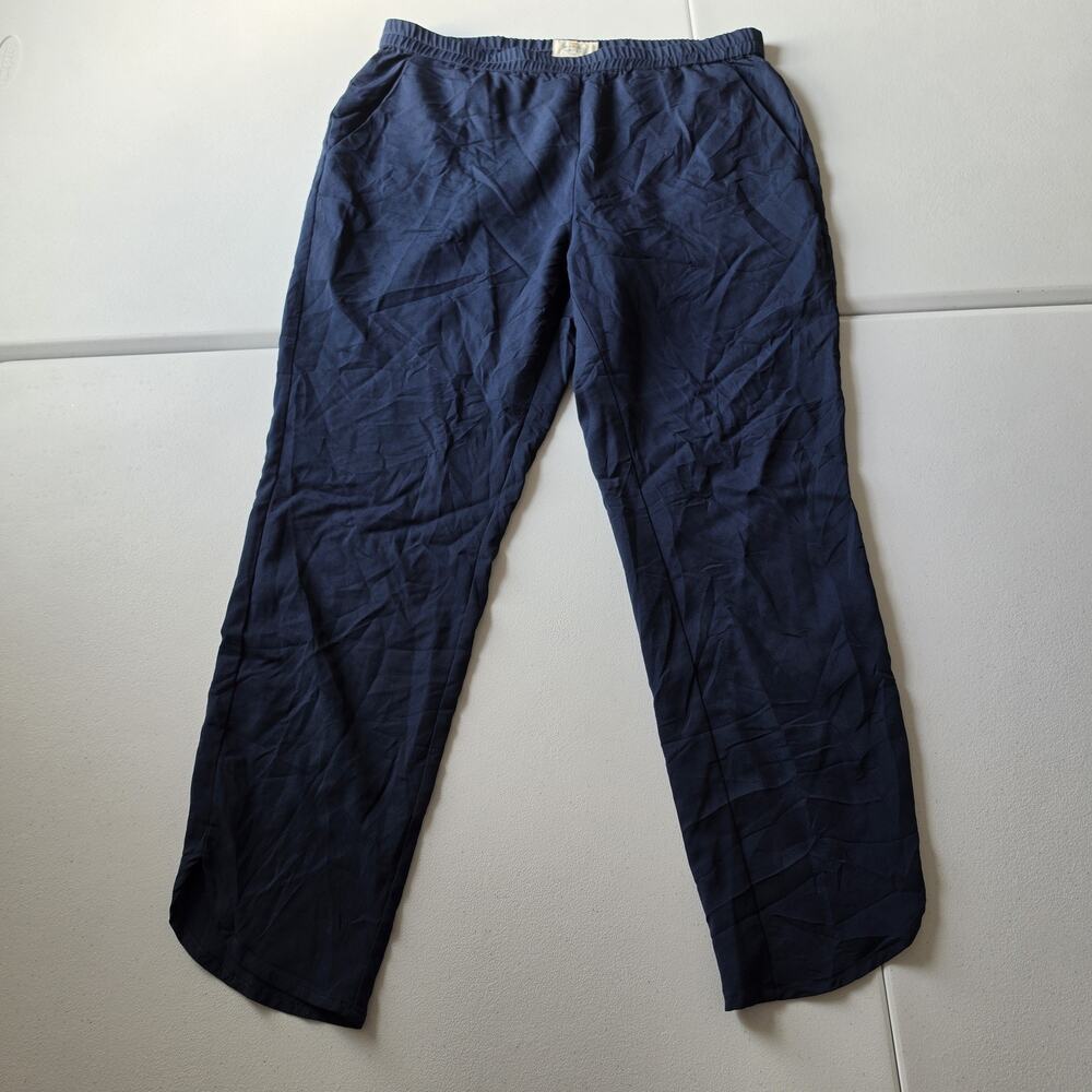 Marine Layer Pants Womens Large Blue Lightweight Lounge Elastic Waist